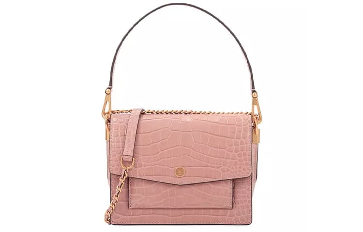 TORY BURCH/汤丽柏琦 Tory Burch Robinson Croc Embossed Small