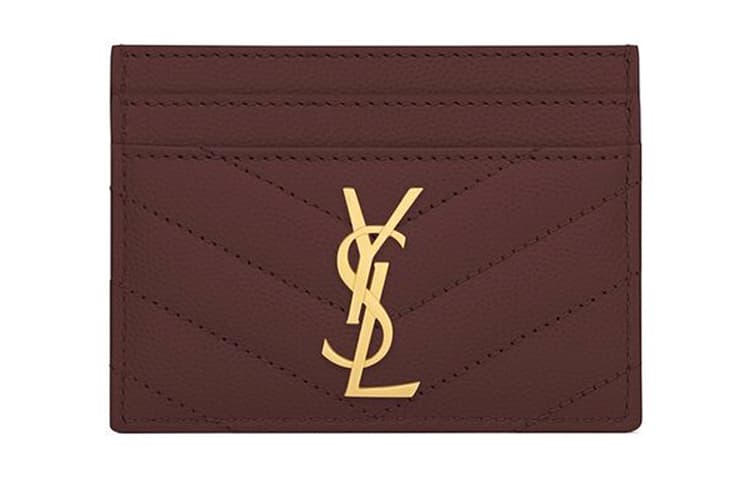 SAINT LAURENT/圣罗兰 SAINT LAURENT YSL Monogram Quilted Card Holder