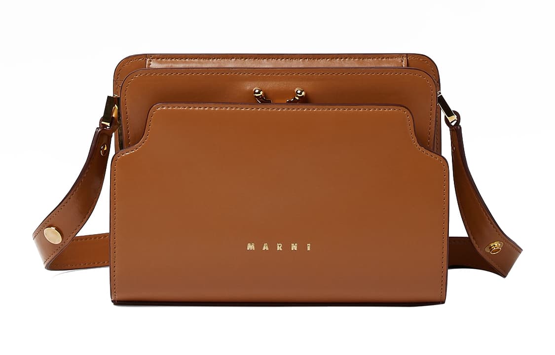 MARNI Trunk Reverse Nappa Brown