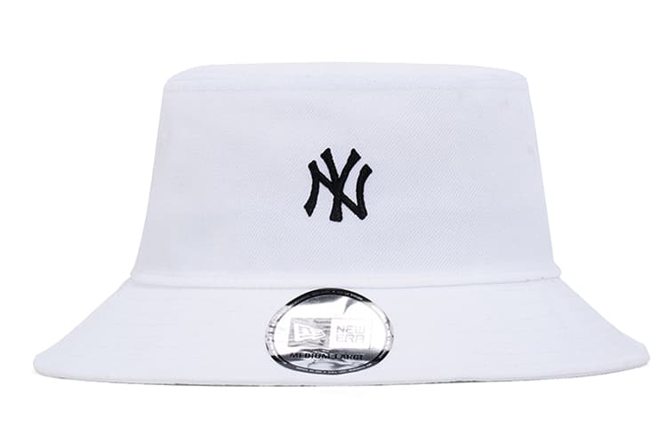 New Era NY White Bucket Hat