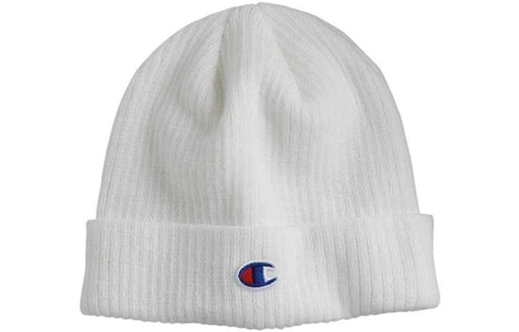 Champion Classic Embroidered Beanie White