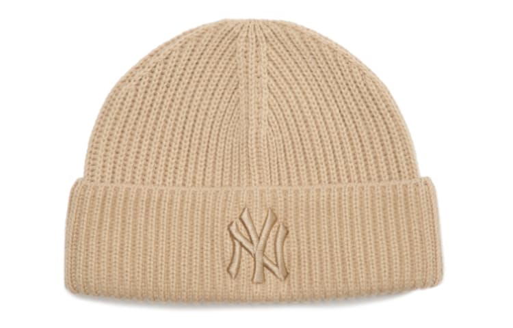 MLB Classic Logo Knit Beanie Khaki