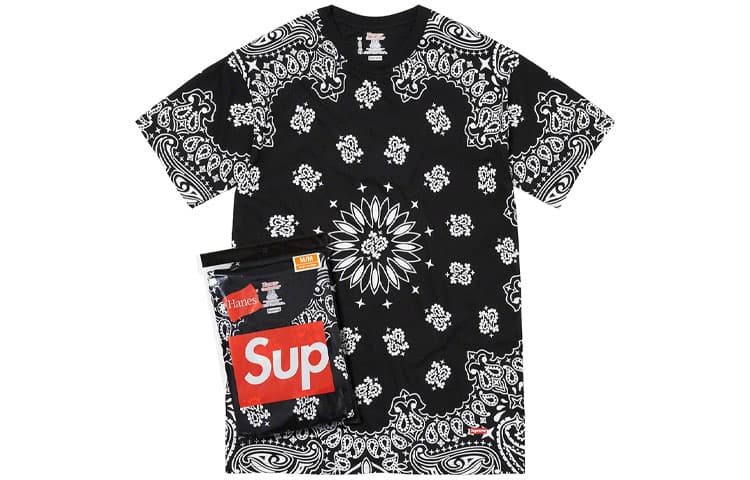 Supreme x Hanes Bandana Tagless Tees