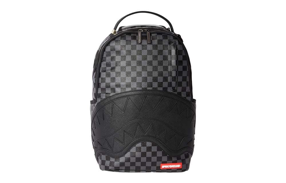Sprayground Shark Mouth Checkered Backpack