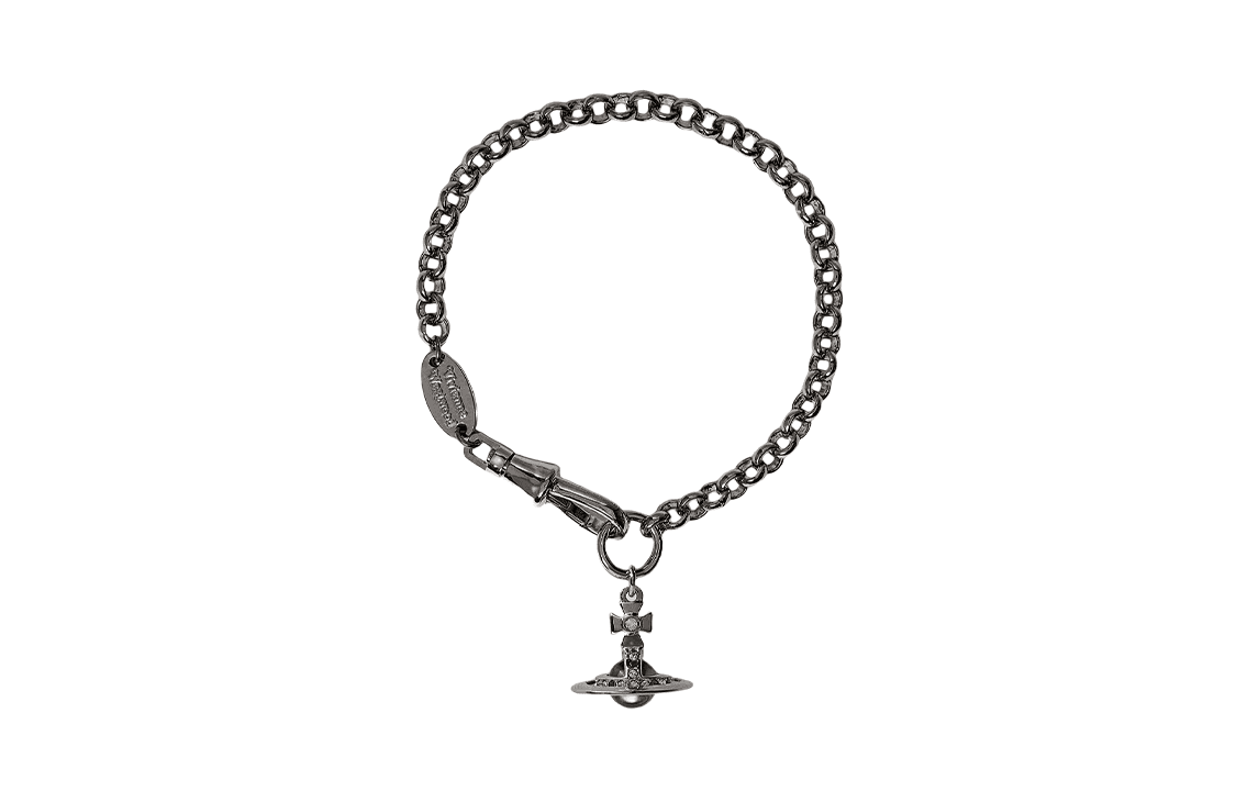 Vivienne Westwood Petite Orb Bracelet Gunmetal