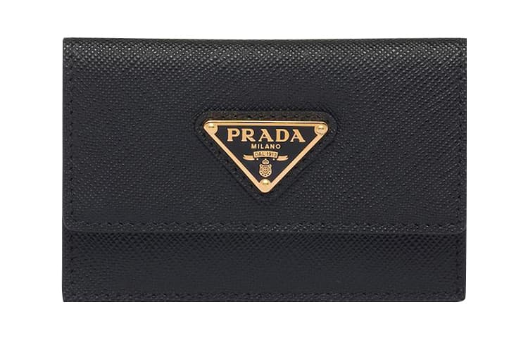Prada Saffiano Card Holder Black