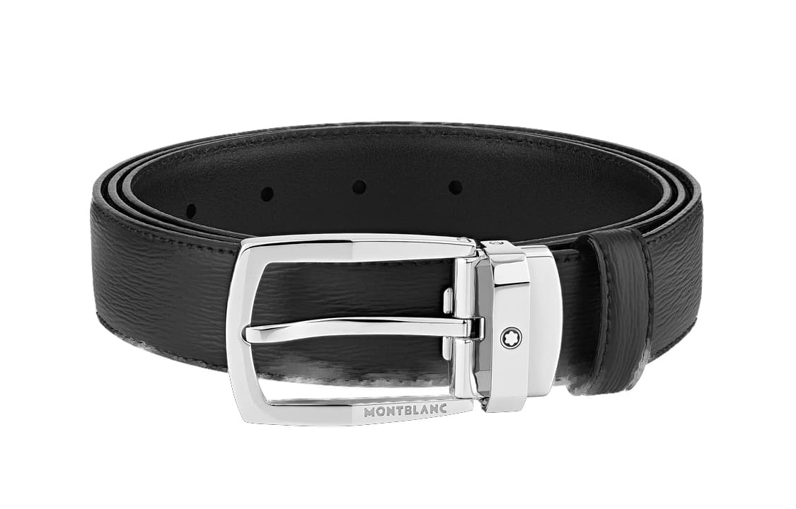 MONTBLANC/万宝龙 Montblanc Classic Belt Black 3cm