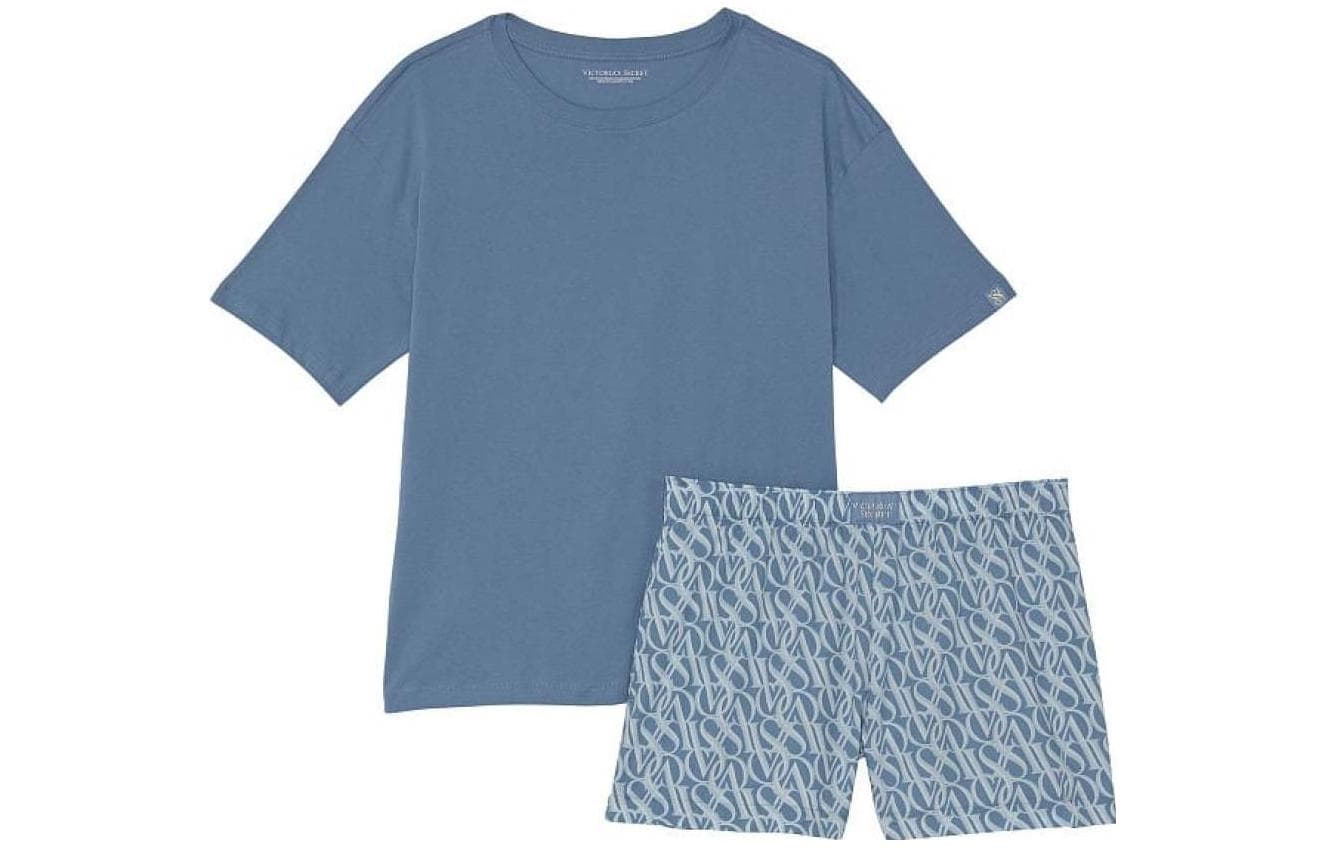 Victoria's Secret/维多利亚的秘密 Victoria's Secret Pajama Set Denim Blue