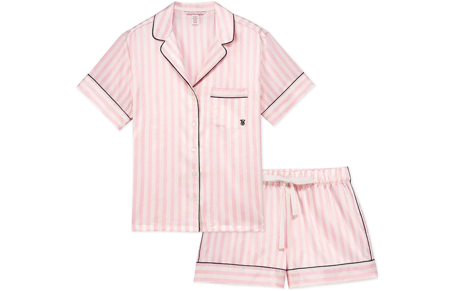 Victoria's Secret/维多利亚的秘密 Victoria's Secret Pajama Set Pink Stripes