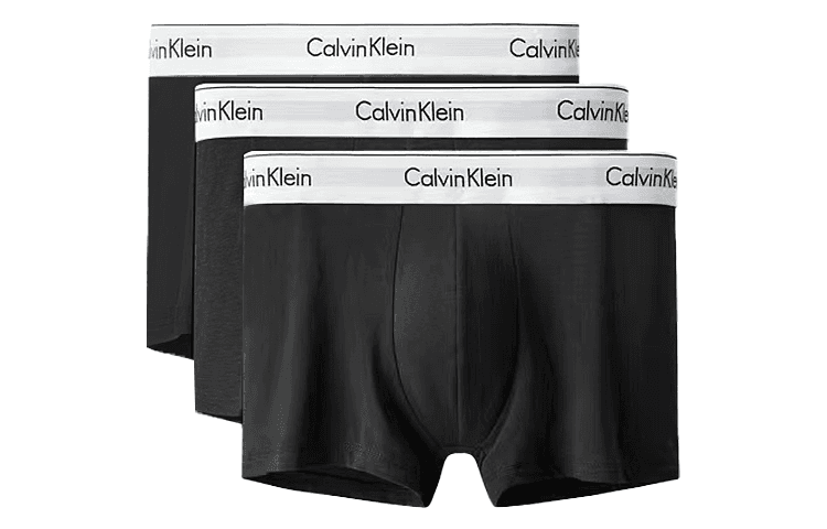Calvin Klein Logo Boxer Briefs 3-Pack Black