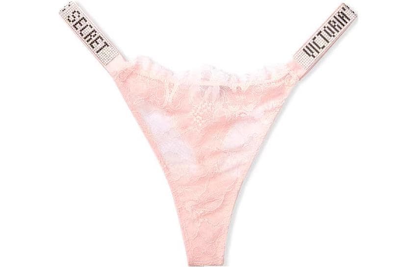 Victoria's Secret/维多利亚的秘密 Victoria's Secret Bridal Lace Panties Pink