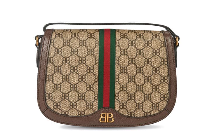 Balenciaga x Gucci Saddle Bag Brown