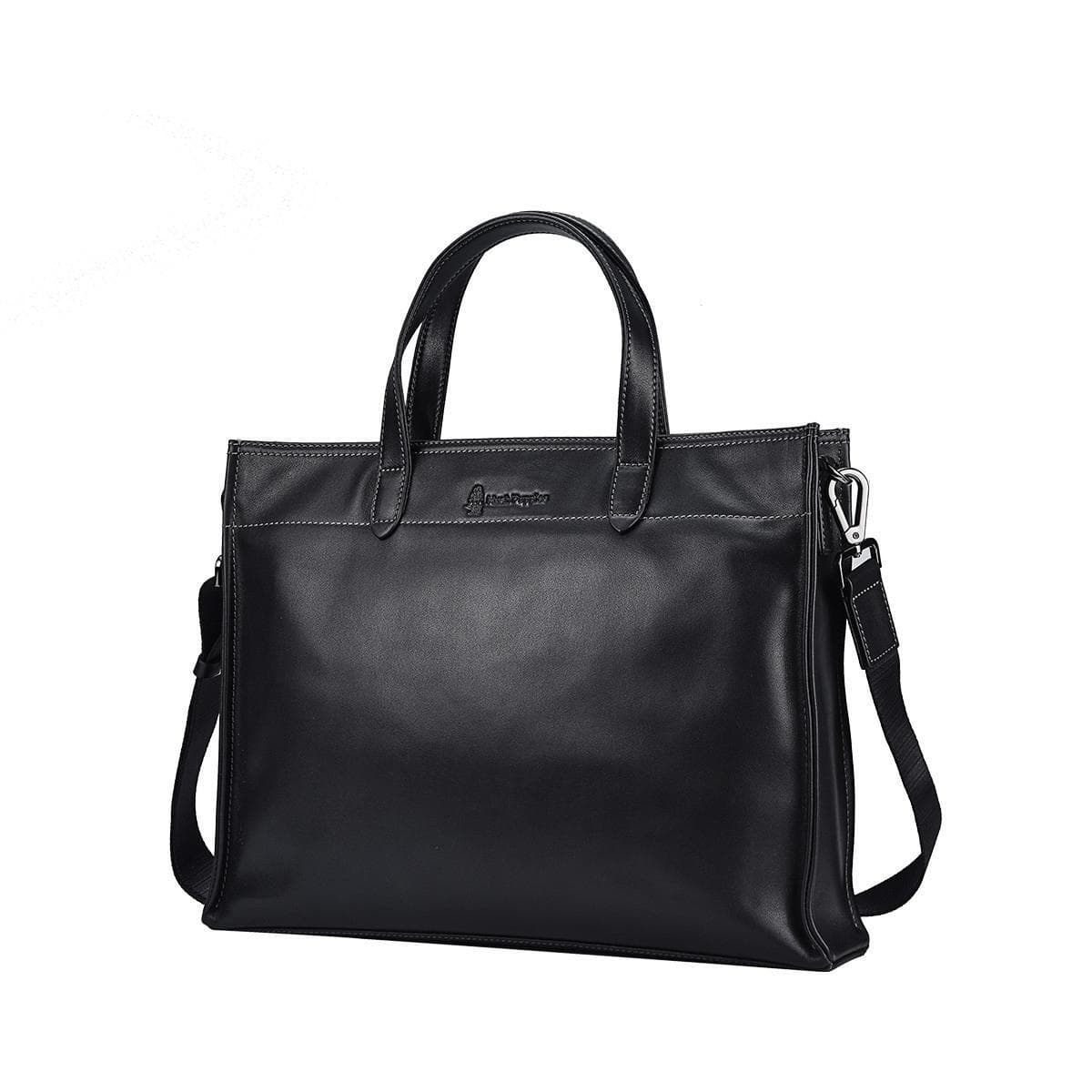 Hush Puppies/暇步士 Hush Puppies Large Leather Briefcase Black