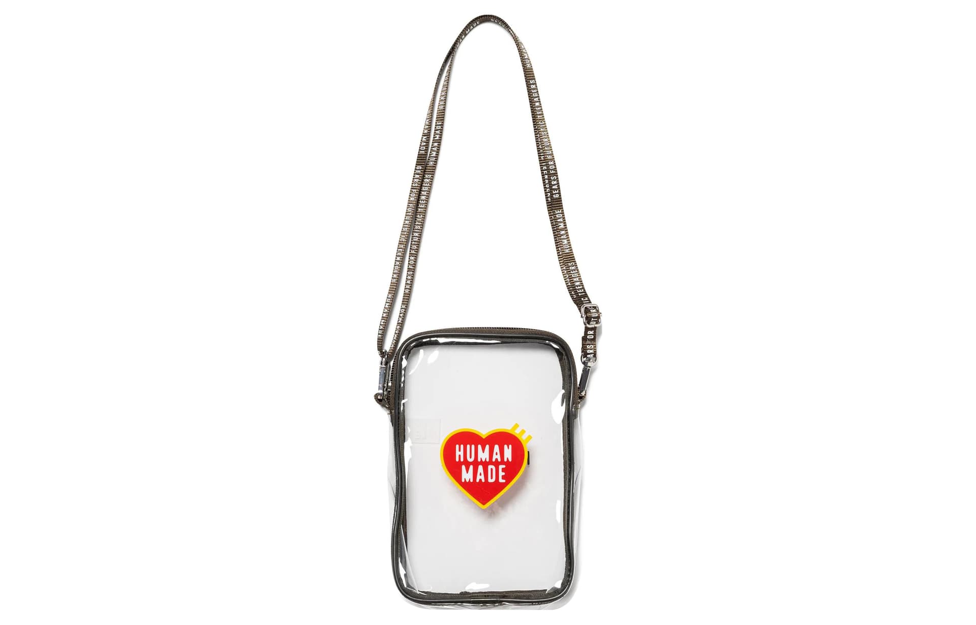HUMAN MADE Logo PVC Crossbody Bag Olive