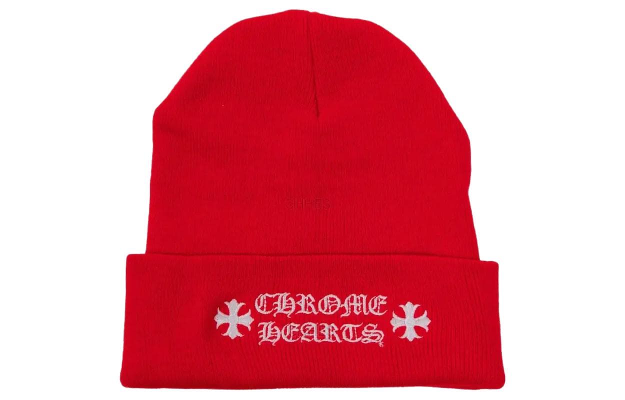 Chrome Hearts Embroidered Beanie Red