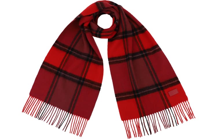 ELLE Plaid Wool Scarf