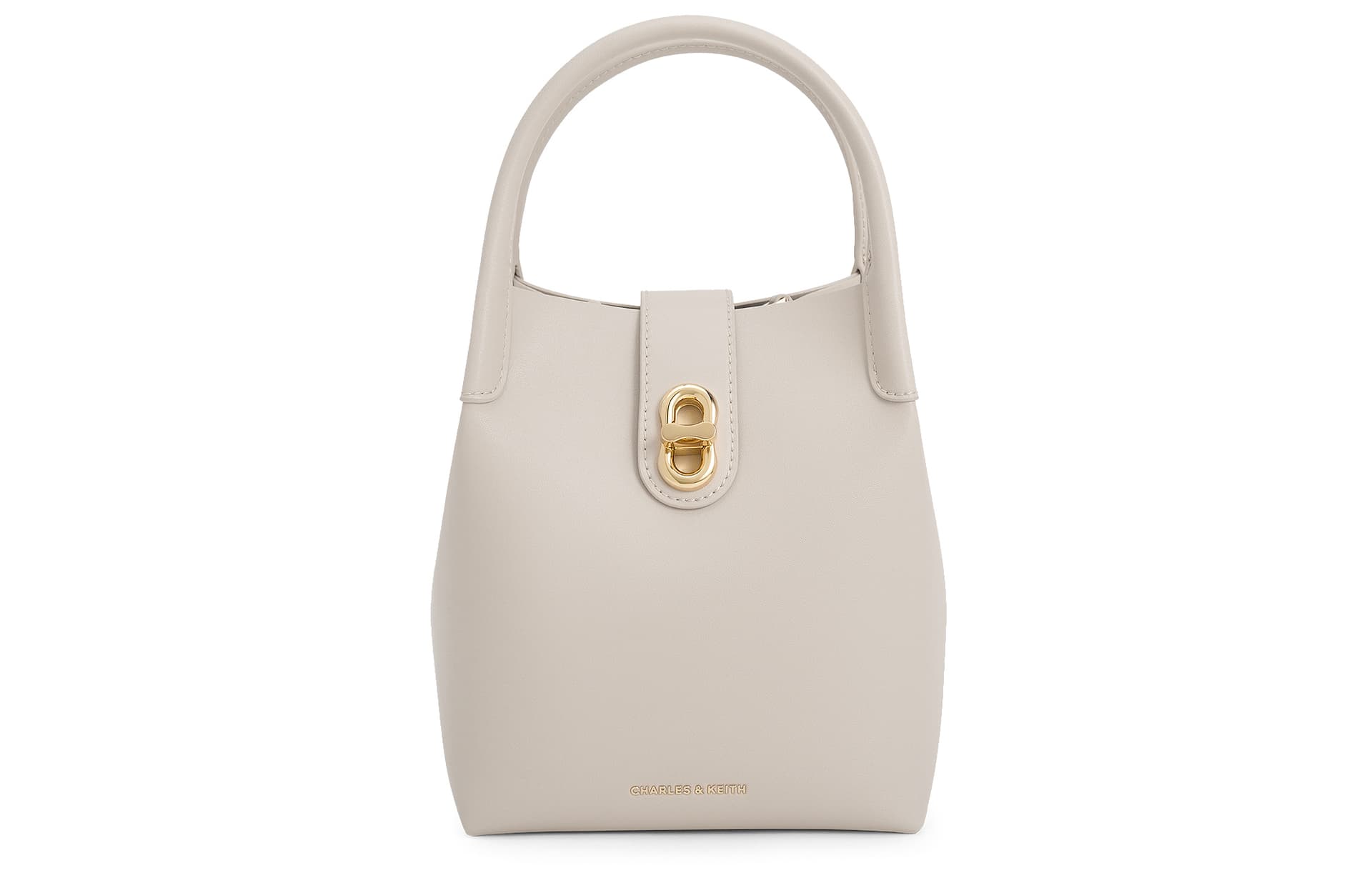 CHARLES&KEITH Noir Oat Bucket Bag