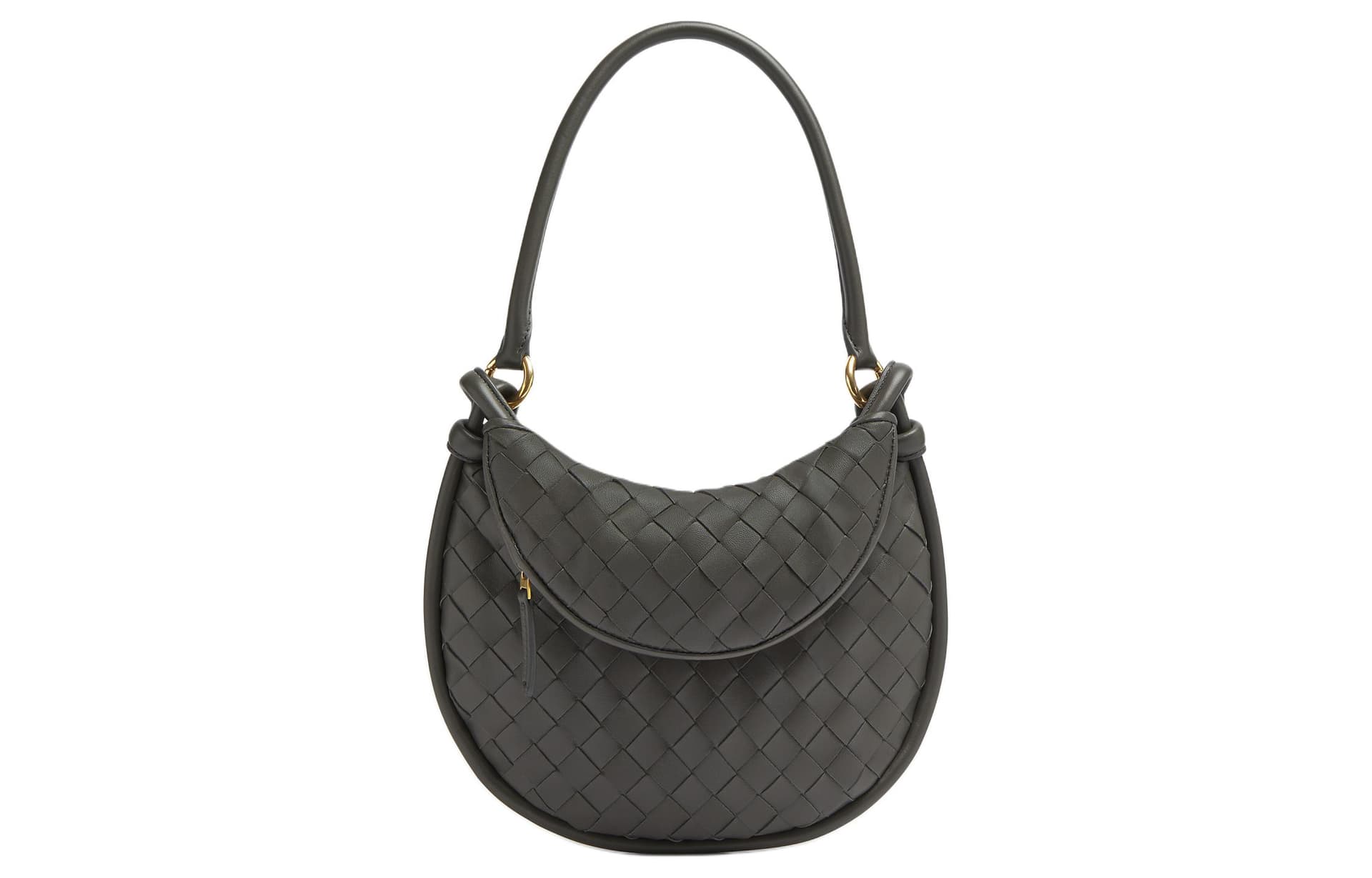 Bottega Veneta/葆蝶家 Bottega Veneta Small Gemelli Light Graphite