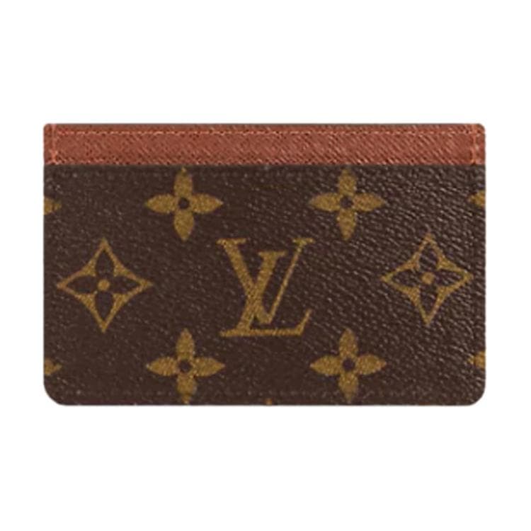 LOUIS VUITTON/路易威登 Louis Vuitton Canvas Card Holder Brown