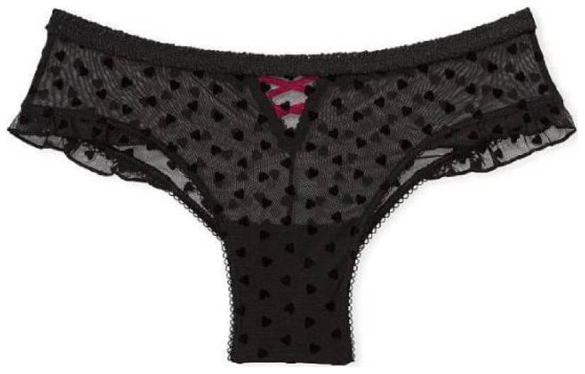 Victoria's Secret/维多利亚的秘密 Victoria's Secret Sheer Mesh Heart Print Panty