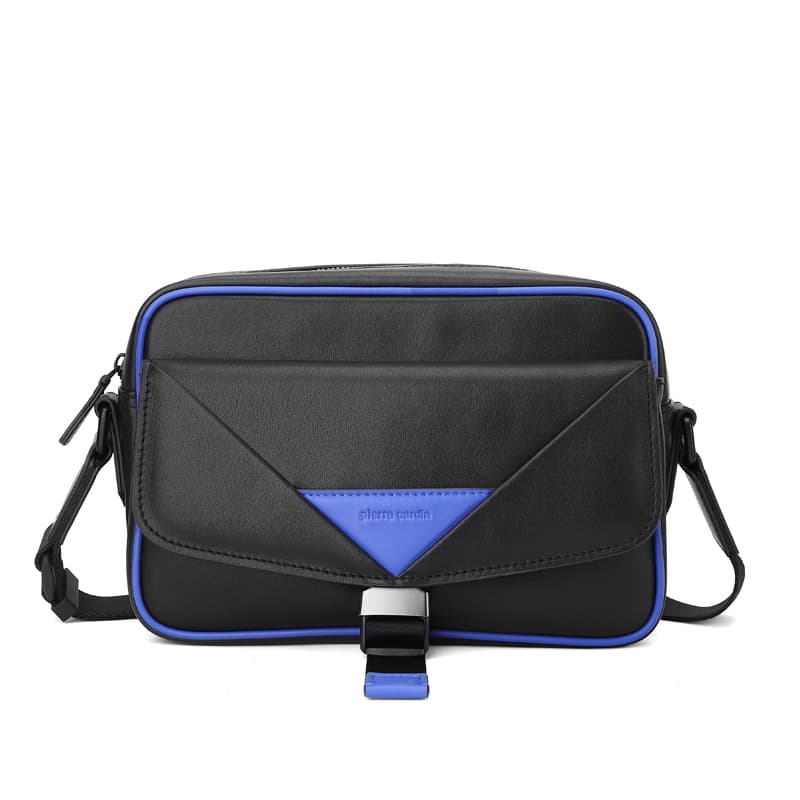PIERRE CARDIN/皮尔卡丹 Pierre Cardin Men's Leather Messenger Bag