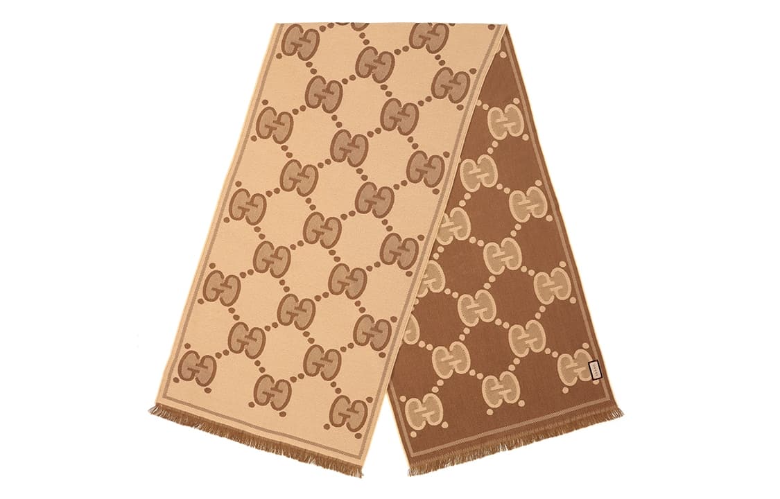 GUCCI/古驰 Gucci GG Wool Scarf