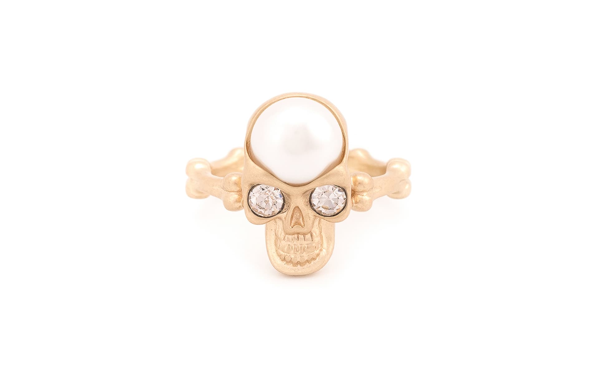 *EVAE+MOB EVAE+MOB Pearl Skull Ring
