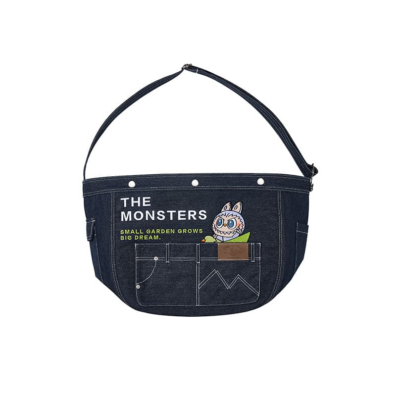 泡泡玛特 POP MART POP MART THE MONSTERS Denim Crossbody Bag