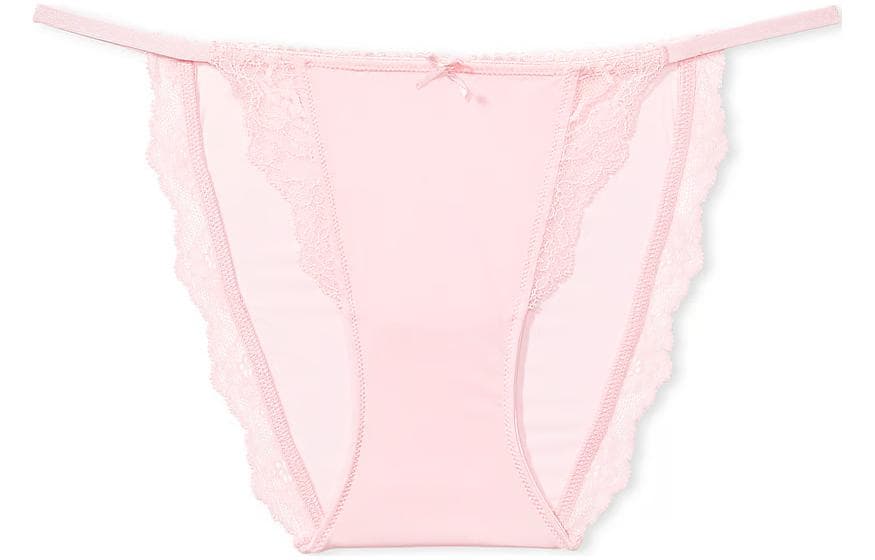 Victoria's Secret/维多利亚的秘密 Victoria's Secret Pink Dream Angels Lace-Trim String Bikini Panty