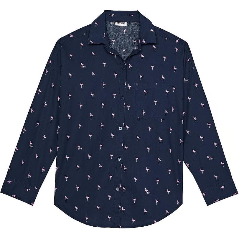 Victoria's Secret/维多利亚的秘密 Victoria's Secret PINK COTTON POPLIN OVERSIZED MNF