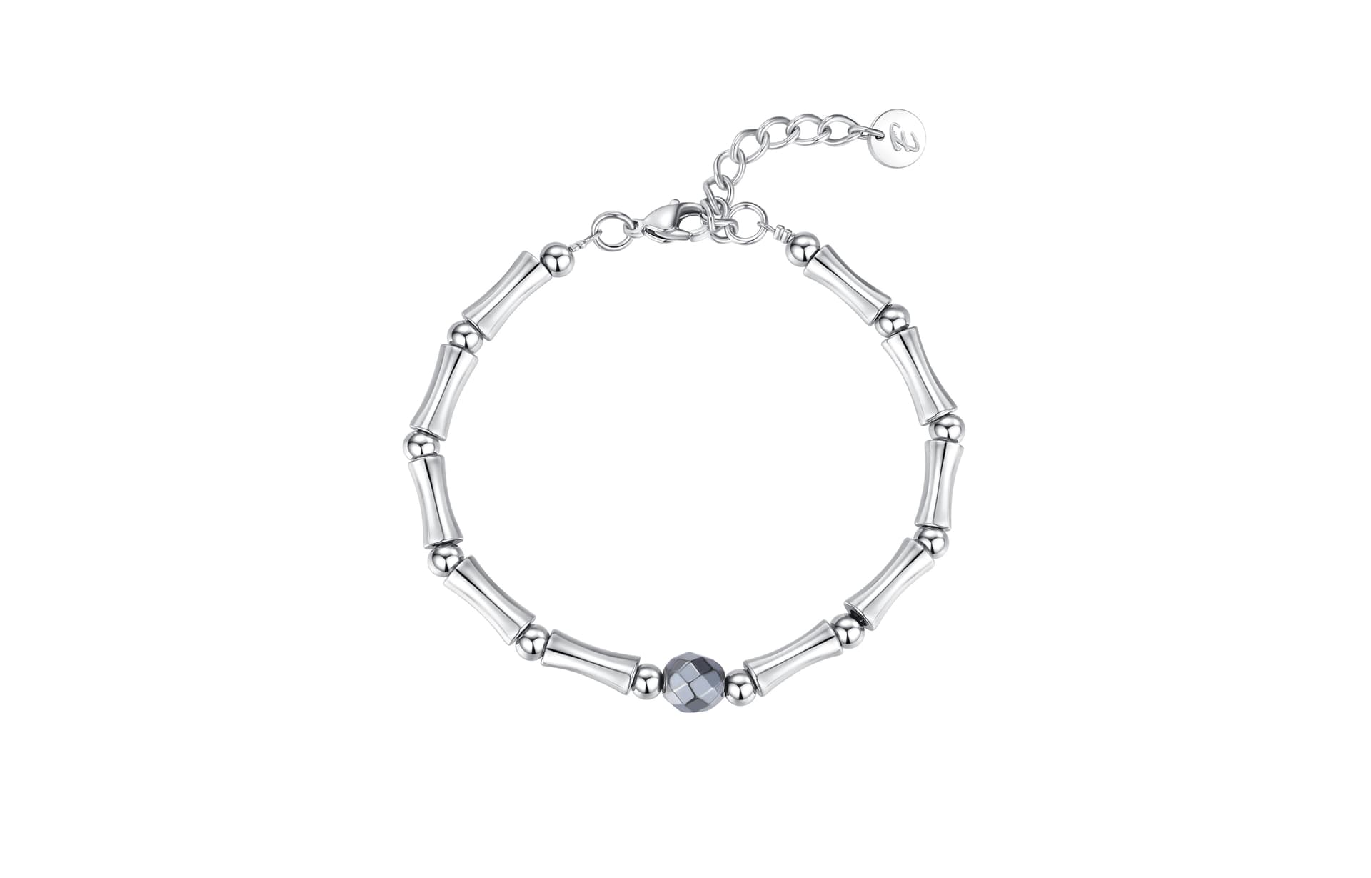 ENFANTIN Bamboo Black Stone Bracelet