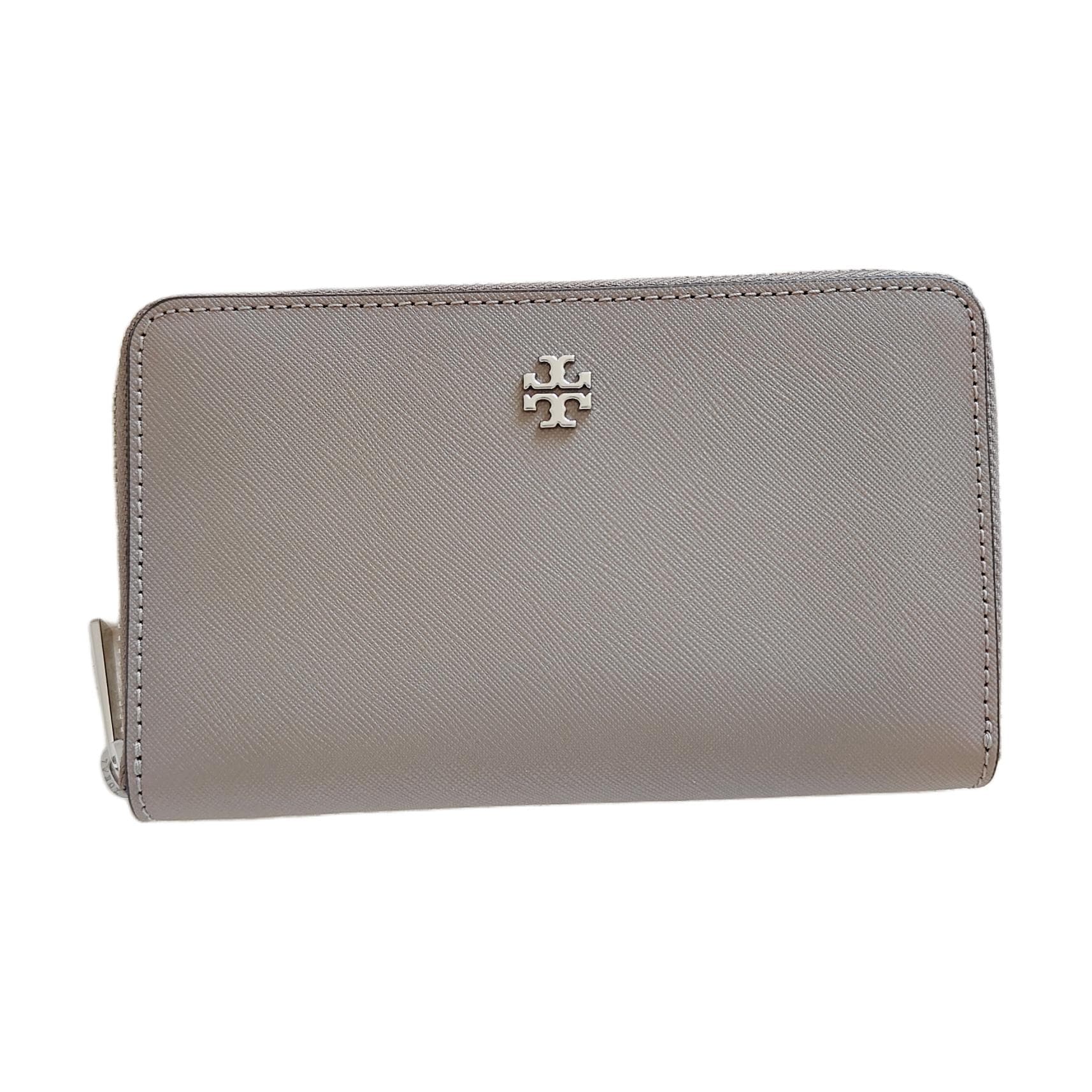 TORY BURCH/汤丽柏琦 Tory Burch Mini Leather Wallet Grey