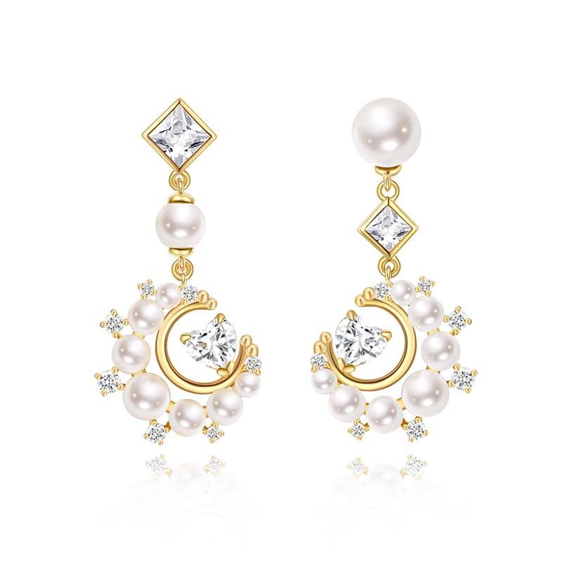 FANCI 范琦 FANCI Dream Heart Moon Earrings