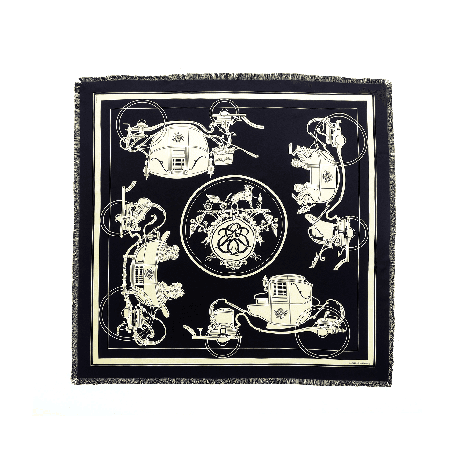 HERMES/爱马仕 Hermes Scarf Black