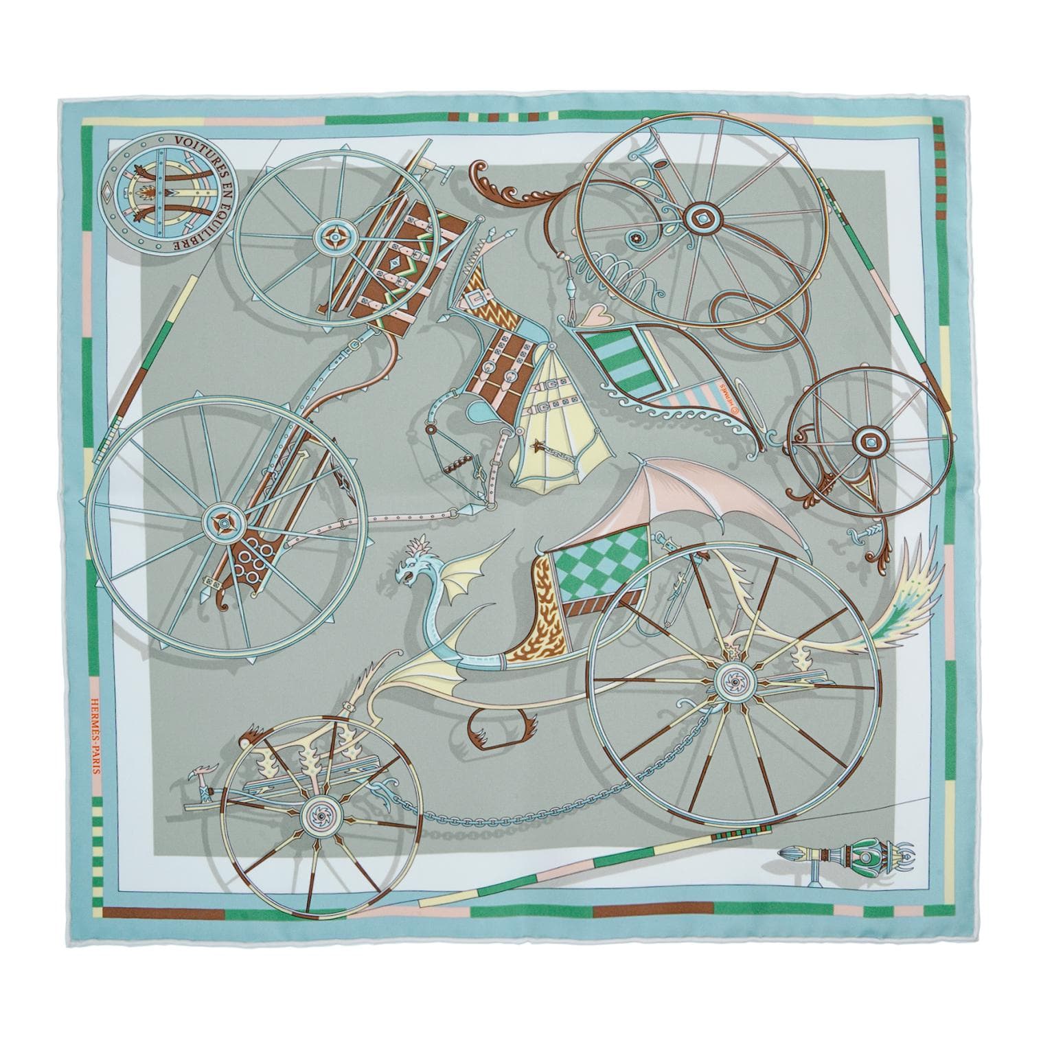 HERMES/爱马仕 Hermes Scarf Green
