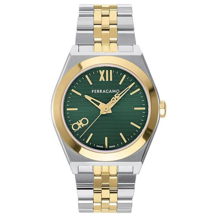 FERRAGAMO/菲拉格慕 Ferragamo 40mm Green Dial Watch