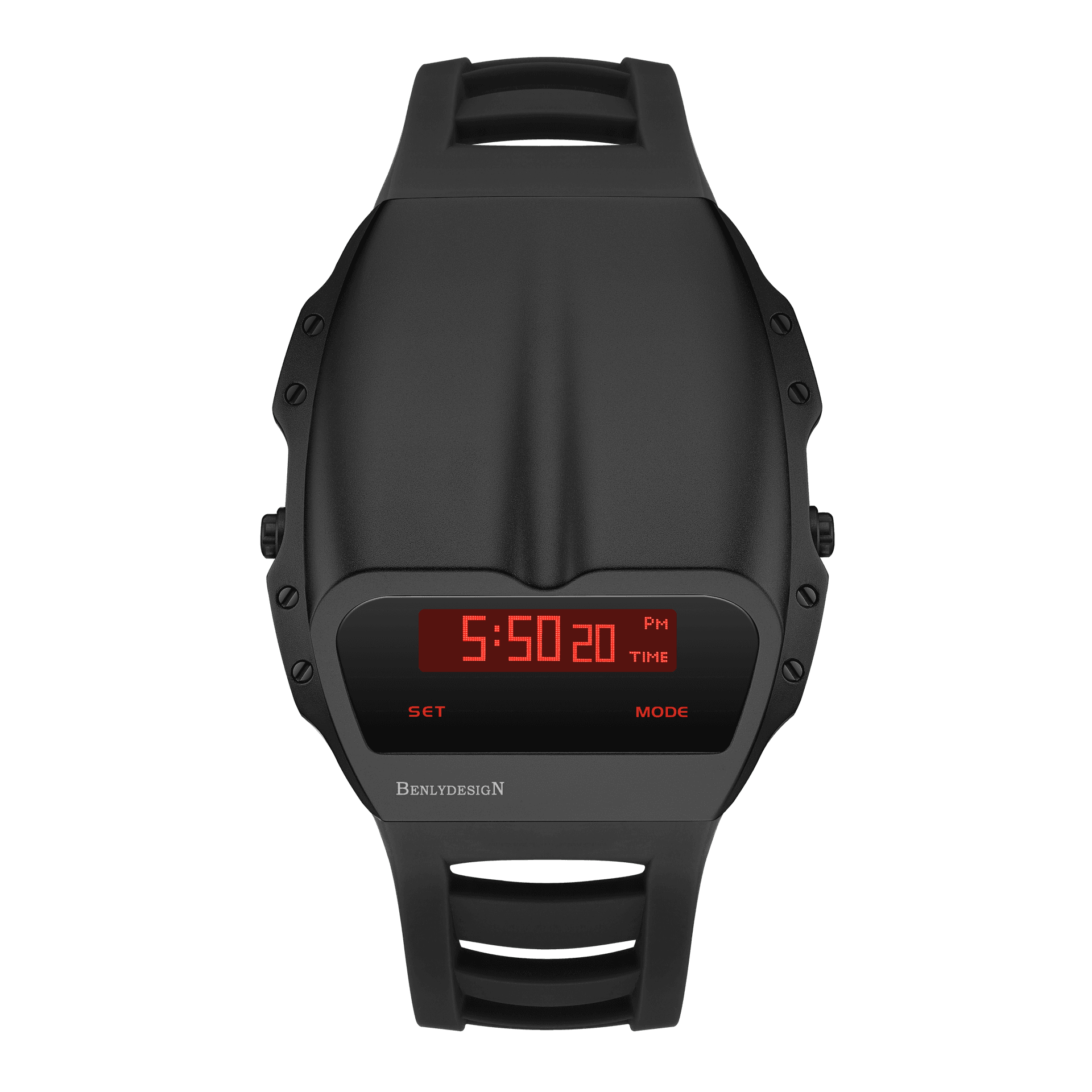 IB BENLYDESIGN IB Red Silicone Watch