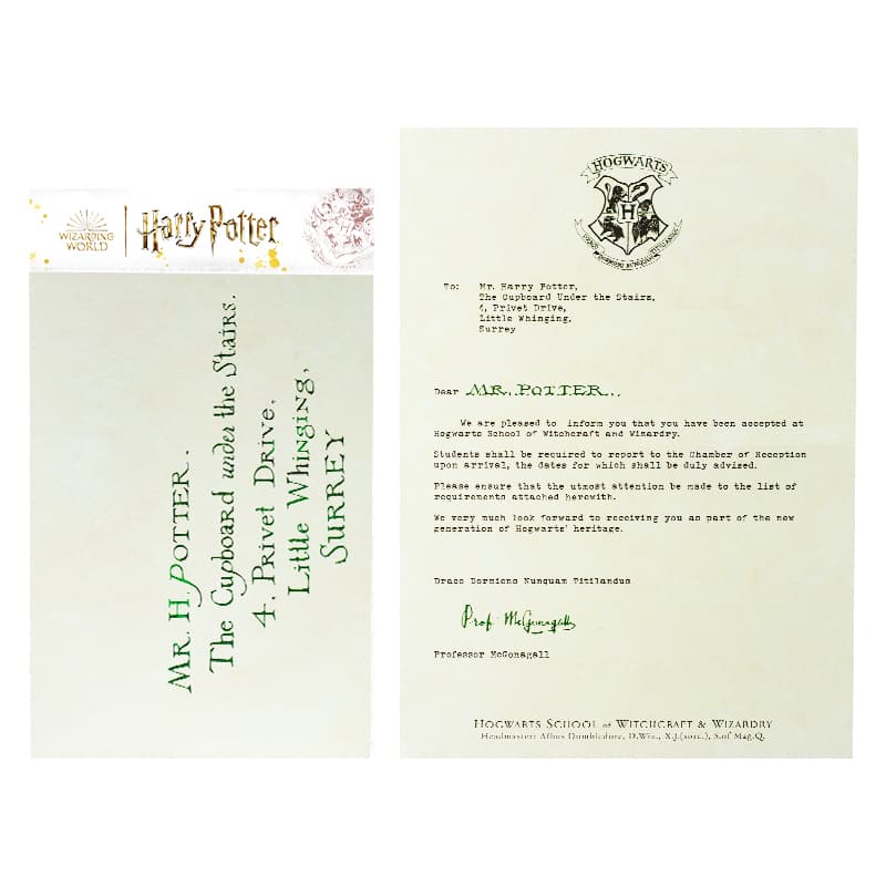 Harry Potter Hogwarts Acceptance Letter