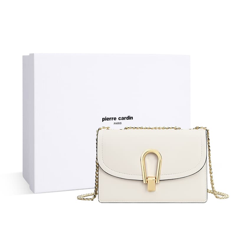 PIERRE CARDIN/皮尔卡丹 Pierre Cardin Chain Bag White