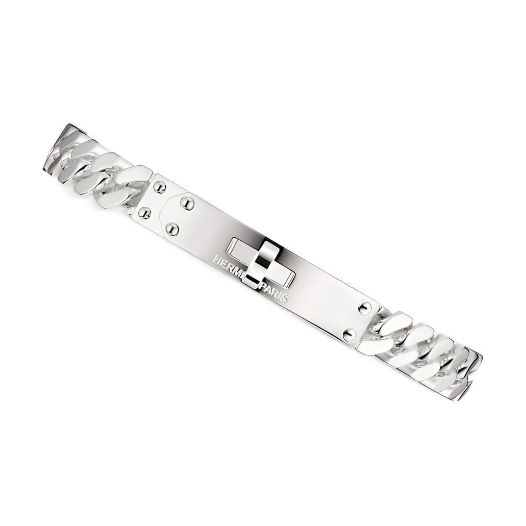 HERMES/爱马仕 Hermes Simple Silver Bracelet