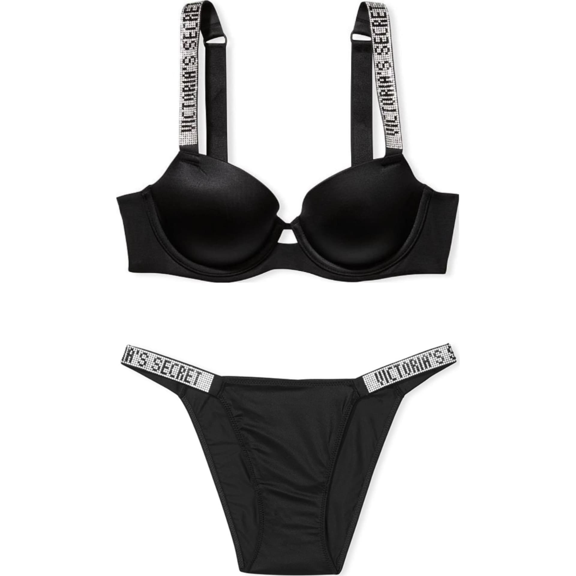 Victoria's Secret/维多利亚的秘密 Victoria's Secret Letter Comfort Set Black