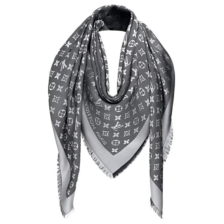 LOUIS VUITTON/路易威登 Louis Vuitton Classic Print Wool Silk Scarf