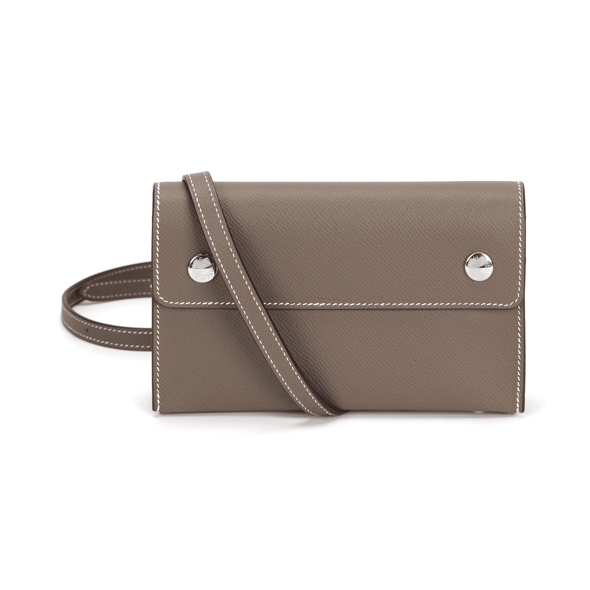 HERMES/爱马仕 Hermes Epsom Wallet Etoupe Grey