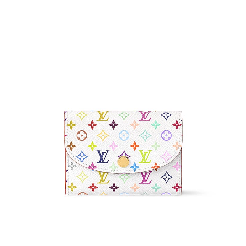 LOUIS VUITTON/路易威登 Louis Vuitton x Takashi Murakami Leather Wallet White