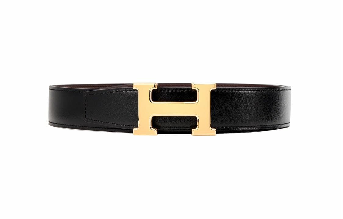 HERMES/爱马仕 Hermes H Belt Buckle Black Chocolate