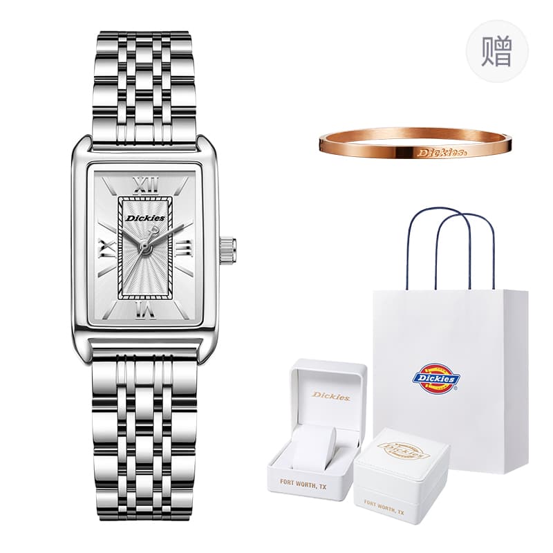 Dickies Quartz Watch Silver Dial