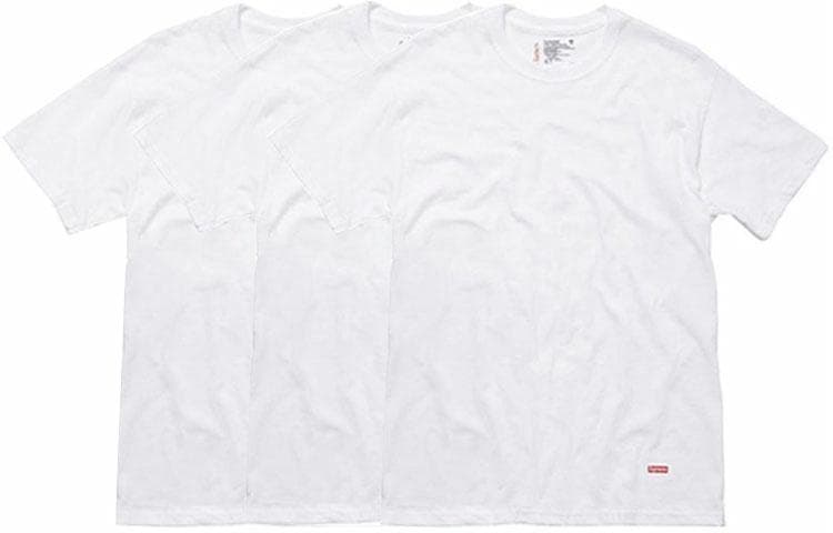 Supreme Hanes Tagless Tees White