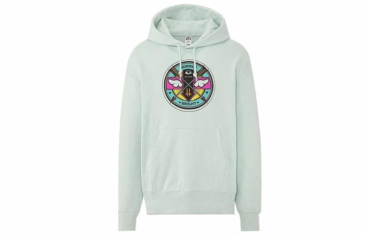 UNIQLO/优衣库 UNIQLO Long Sleeve Hoodie Regular Fit Light Green
