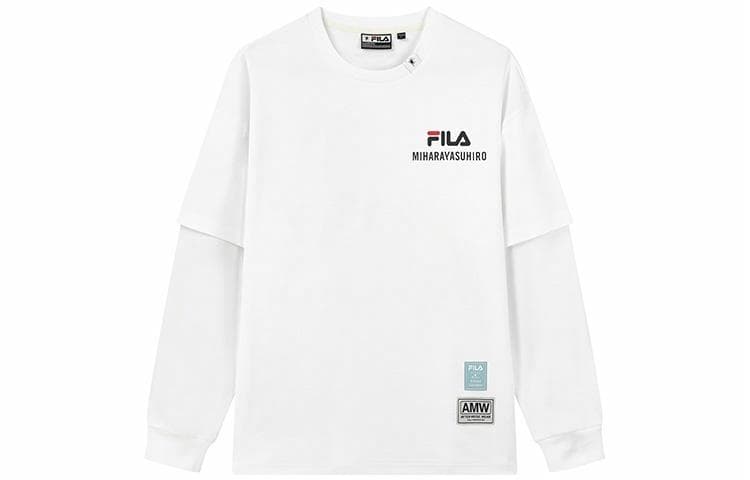 FILA x Mihara Yasuhiro Logo Print Long Sleeve Tee White