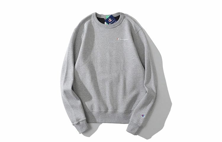 Champion Small Grass Crewneck Sweatshirt Light Grey
